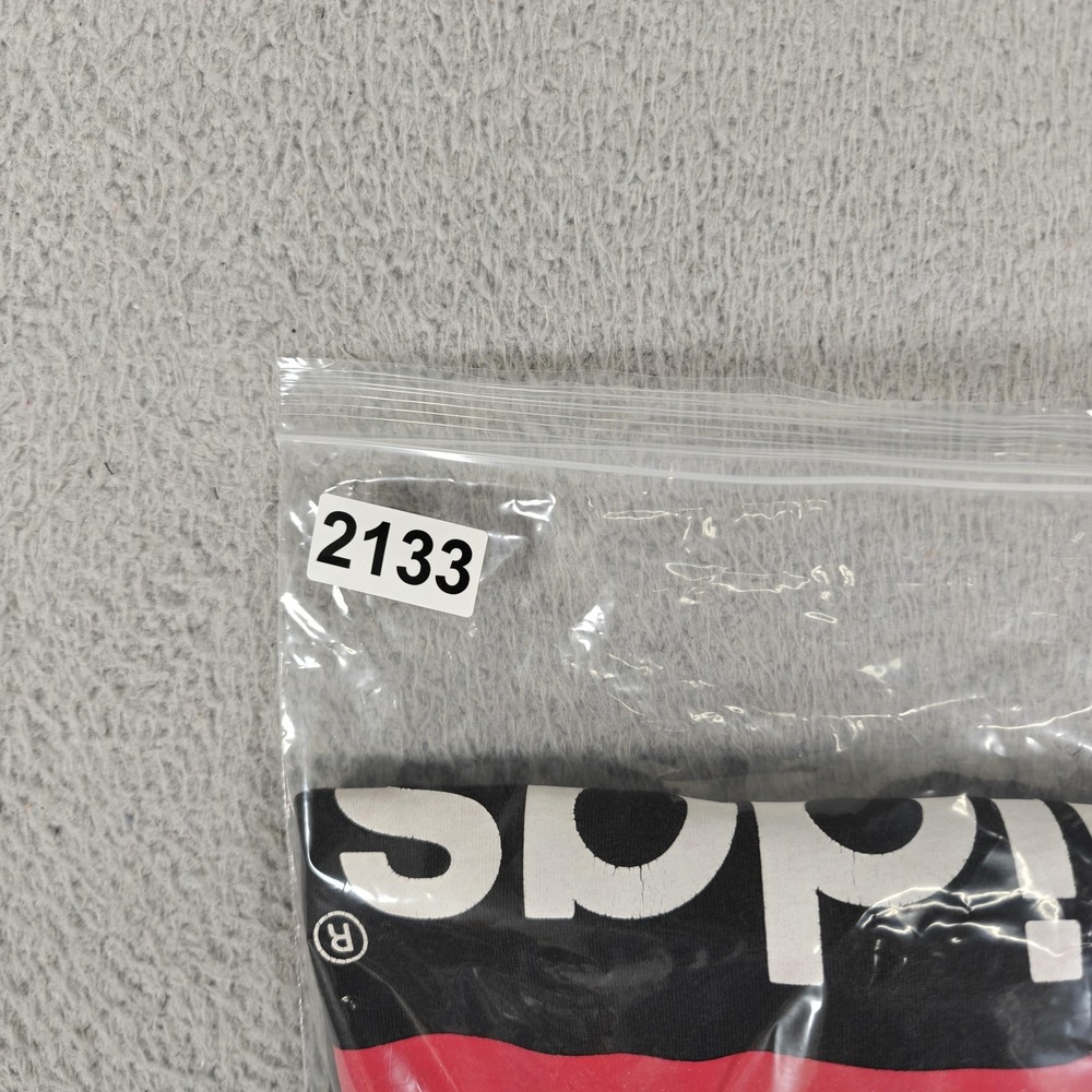 Adidas Shirt Mens Large‎ Black Red Trefoil Spell Out Logo Athletic Cotton Z38386 - Picture 11 of 11